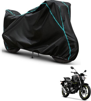 Car Life Two Wheeler Cover for Suzuki(Gixxer, Black, Blue)