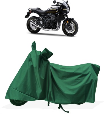 Tricway Two Wheeler Cover for Kawasaki(Z900 RS Cafe Racer, Green)