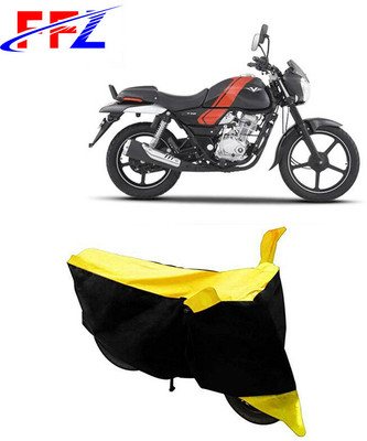 FFZ Waterproof Two Wheeler Cover for Bajaj(V15, Black, Yellow)