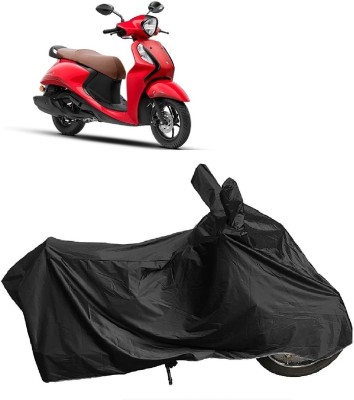 DIGGU Two Wheeler Cover for Yamaha(Fascino 125 BS6, Black)