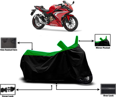 Amexride Two Wheeler Cover for Honda(CBR500R, Green)