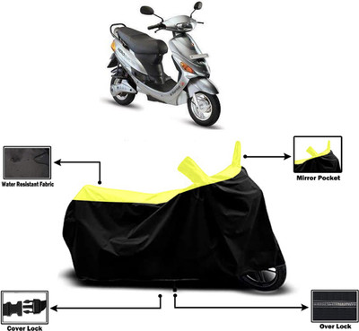 Amexride Two Wheeler Cover for Hero Electric(E Sprint, Yellow)