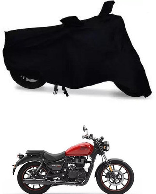 AutoGalaxy Waterproof Two Wheeler Cover for Royal Enfield(Meteor 350, Black)