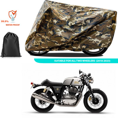 GOSHIV-car and bike accessories Waterproof Two Wheeler Cover for Royal Enfield(Continental GT 650, Yellow)
