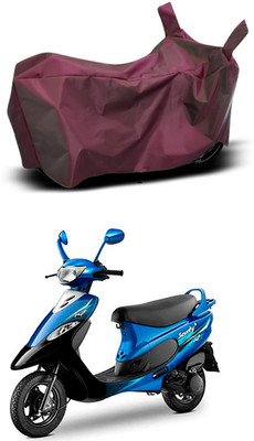 RRZ Two Wheeler Cover for TVS(Pep+, Maroon)