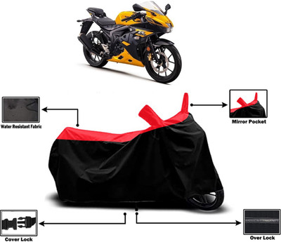 Amexride Two Wheeler Cover for Suzuki(GSX R150, Red)