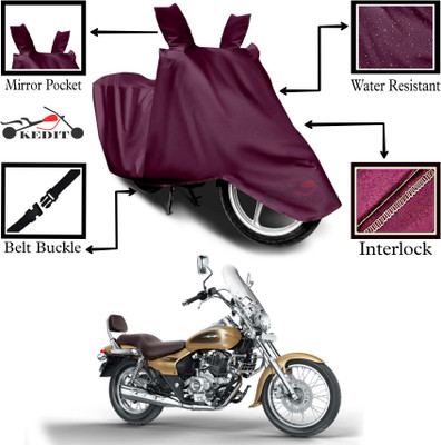 KEDIT Two Wheeler Cover for Bajaj(Avenger, Maroon)