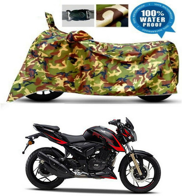 Mdstar Waterproof Two Wheeler Cover for TVS(Apache RTR 200 4V, Multicolor)