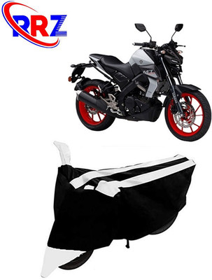 RRZ Waterproof Two Wheeler Cover for Yamaha(MT 15, Black, White)