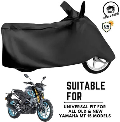 DeepShakshi AUTOMOTIVE Two Wheeler Cover for Yamaha(MT-15, Black, Black)