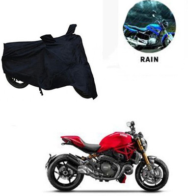 Mdstar Waterproof Two Wheeler Cover for Ducati(Monster 795, Black)