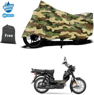 PAGORA Waterproof Two Wheeler Cover for TVS(XL 100 Heavy Duty BS6, Yellow)