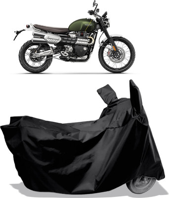 Amexride Two Wheeler Cover for Triumph(Scrambler 1200, Black)