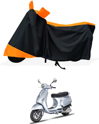 Tricway Two Wheeler Cover for Piaggio(Vespa LX 125, Orange)
