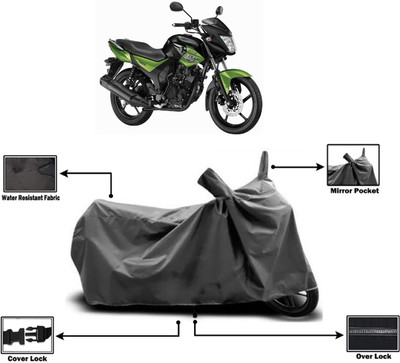 Amexride Two Wheeler Cover for Yamaha(SZ RR V2.0 BS6, Grey)