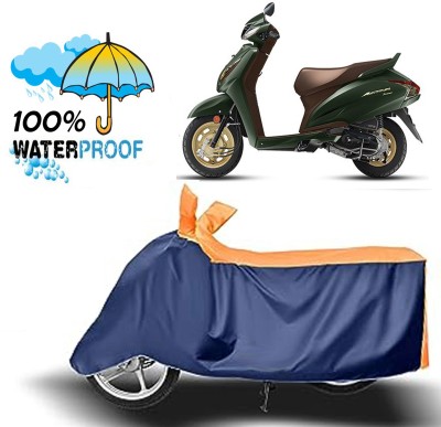 ROYAL AUTO MART Waterproof Two Wheeler Cover for Honda(Activa 6G, Blue, Orange)