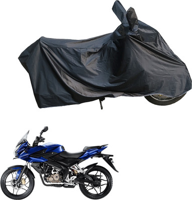 Motodreka Waterproof Two Wheeler Cover for Bajaj(Pulsar AS 150, Black)