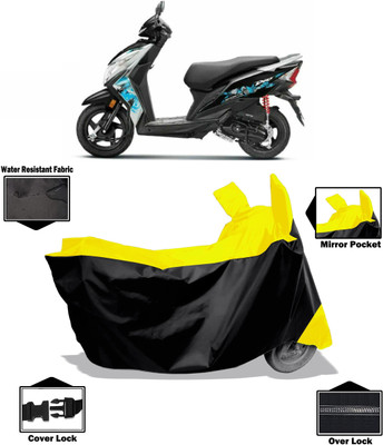 Amexride Two Wheeler Cover for Honda(Dio, Yellow)