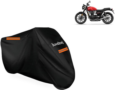 Juvdoxj Waterproof Two Wheeler Cover for Triumph(Speed Twin BS6, Black)