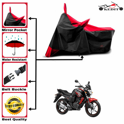 AASHTIK MART Two Wheeler Cover for Yamaha(FZ-S, Red, Black)