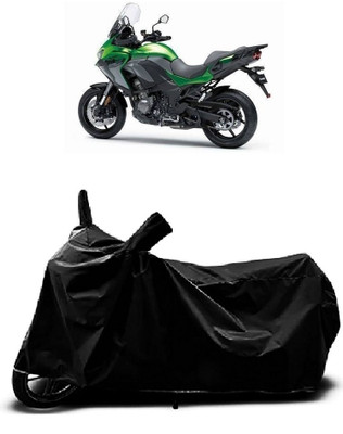 OliverX Waterproof Two Wheeler Cover for Kawasaki(Versys 650, Black)