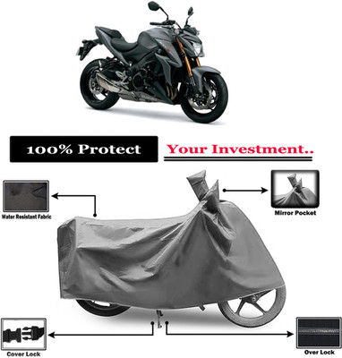 Amexride Two Wheeler Cover for Suzuki(GSX-S1000 ABS, Grey)
