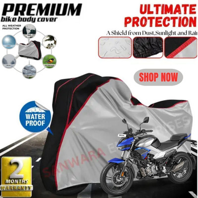 Shiv Kanha Waterproof Two Wheeler Cover for Hero(Xtreme, Silver)