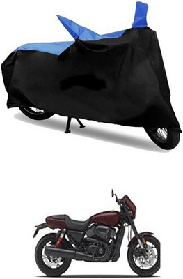 MMSSTAR Waterproof Two Wheeler Cover for Harley Davidson(Blue, Black)