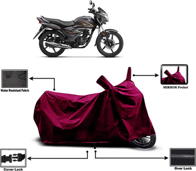 Amexride Two Wheeler Cover for Honda(CB Shine, Maroon)