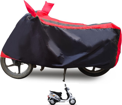 Euro Care Waterproof Two Wheeler Cover for Mahindra(Duro, Red)
