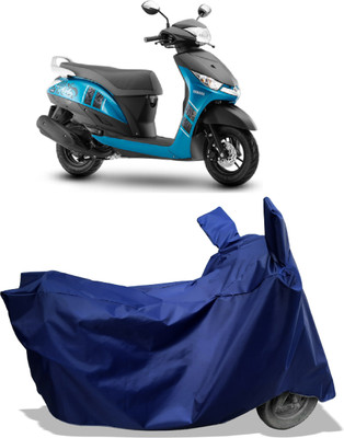 Amexride Two Wheeler Cover for Yamaha(Alpha BS6 BS6, Blue)