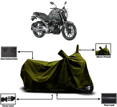 Amexride Two Wheeler Cover for Yamaha(FZ-S Fi Version 3.0, Green)