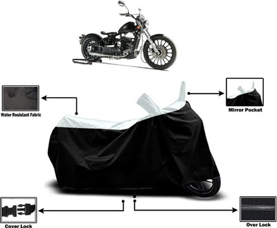 Amexride Two Wheeler Cover for Royal Enfield(Bobber 350, White)
