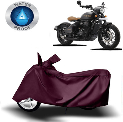 DeepShakshi AUTOMOTIVE Waterproof Two Wheeler Cover for JAWA(Perak, Maroon)