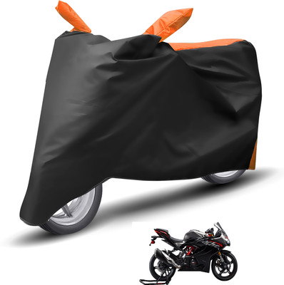 Caronix Waterproof Two Wheeler Cover for TVS(Apache RR 310, Orange)