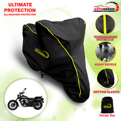 AUTOCOZEN Waterproof Two Wheeler Cover for Bajaj(Avenger 150 Street, Black)
