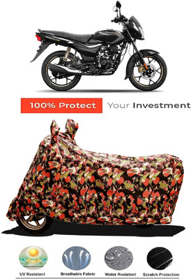 Amexride Two Wheeler Cover for Bajaj(Platina 110 H-Gear BS6, Multicolor)