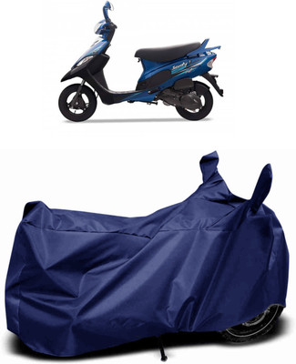 MMSSTAR Waterproof Two Wheeler Cover for TVS(Pep Plus, Blue)
