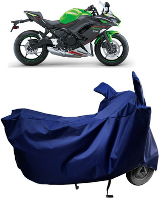 Amexride Two Wheeler Cover for Kawasaki(Ninja 650 bs6, Blue)