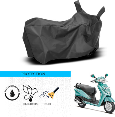 ANTHUB Waterproof Two Wheeler Cover for Hero(Duet, Black)