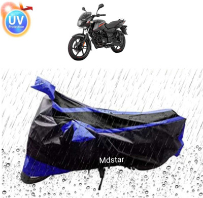 MMSSTAR Waterproof Two Wheeler Cover for Bajaj(Pulsar NS125, Blue, Black)