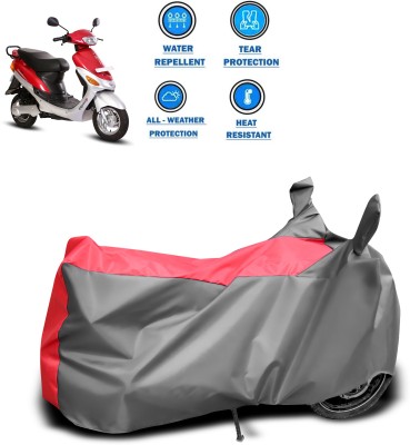 DeepShakshi AUTOMOTIVE Two Wheeler Cover for Hero(Electric E-Sprint, Red, Grey)