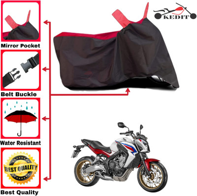 AASHTIK MART Two Wheeler Cover for Honda(Red, Black)