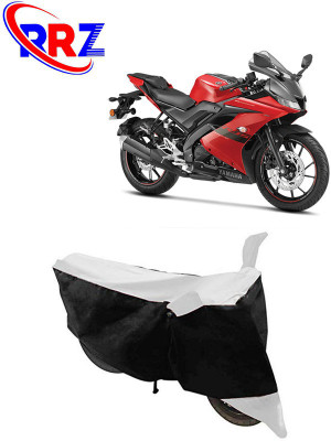 RRZ Waterproof Two Wheeler Cover for Yamaha(R15, Black, White)