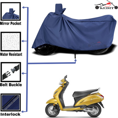 KEDIT Two Wheeler Cover for Honda(Blue)