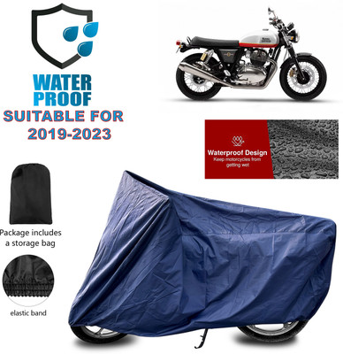 PAGORA Waterproof Two Wheeler Cover for Royal Enfield(Interceptor 650, Blue)