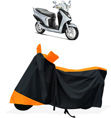 Tricway Two Wheeler Cover for Hero(Leap Hybrid SES BS6, Orange)