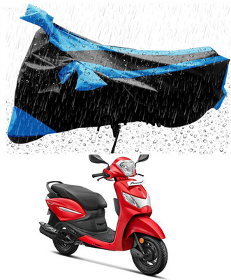 Furious3D Two Wheeler Cover for Hero(Pleasure Plus, Blue, Black)