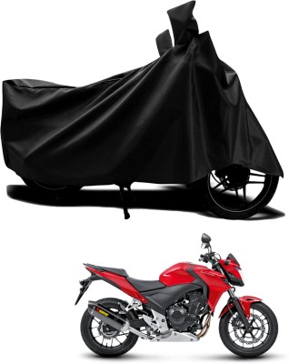 KEDIT Two Wheeler Cover for Honda(CB500F, Black)