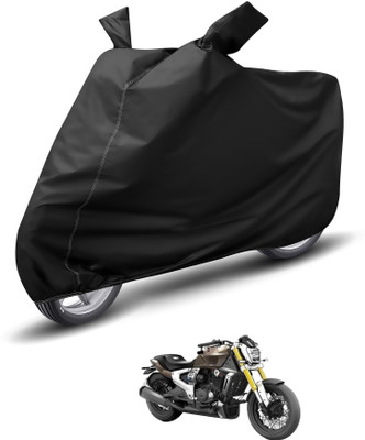 MOCKHE Waterproof Two Wheeler Cover for TVS(Zeppelin, Black)